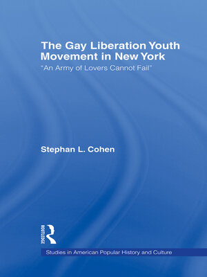 cover image of The Gay Liberation Youth Movement in New York